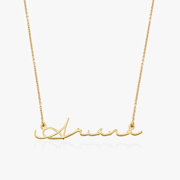 Signature Necklace Gold Vermeil